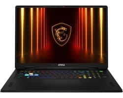 MSI Vector 18 HX AI A2XWHG-815NL - Gaming Laptop - Core Ultra 9 - RTX 5070 Ti - 32GB/2000GB - 240 Hz - 18 inch