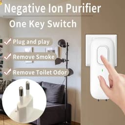 PolderGoods - luchtreinigers - plug-in met negatieve ionengenerator Geurverwijdering voor thuis - 50m3/h - wit — thumbnail 6