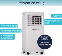 Könighaus - Mobiele Airco - Snel & Efficiënt - 7000 BTU - Afstandsbediening en App — thumbnail 4