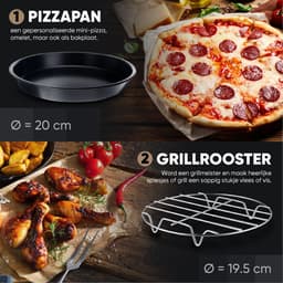 VAIVE Heteluchtfriteuse Accessoires Set - Geschikt voor alle Airfryer XL en XXL - ⌀ 20 cm — thumbnail 4