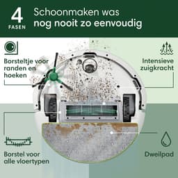 iRobot Roomba® 105 Combo - Robotstofzuiger met Dweilfunctie - Wit (Y3112) — thumbnail 7