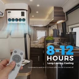 Airconditioner - Air conditioning - 10000 BTU - 150-500m³/u - 1-3KW - 24V Efficiënte Koeling, Met Afstandsbediening, voor RV, camper, Vrachtwagens, Boten — thumbnail 13