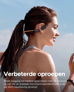 Bone Conduction Headphone - Koptelefoon voor Activiteiten - Draadloos - Bleutooth - Zwart — thumbnail 4