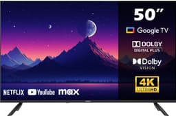 Horizon Smart TV 50 inch - 4K ULTRA HD LED Televisie - XT Line - Google TV WiFi - Voice Assistant - Frameless Slim Design — thumbnail 1
