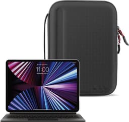 Tablet Sleeve Case 12 tot 13 inch - Portfolio Case 12,9-inch Geschikt voor: iPad Air / Pro 2024 / 2025 / Samsung / Surface Pro/Laptop Go - Draagtas Tablet hoesje met Accessoires Compartiment — thumbnail 2