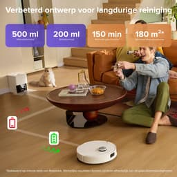 Roborock Q10 S5+ Robotstofzuiger en Dweil met Zelflediging– Zuigkracht van 10000 Pa–Vibrerende dweilpads– Handsfree Reinigen tot 7 Weken– Dubbel Anti-klitontwerp– Automatisch dweilen– Obstakelvermijding–Wit– S8 Plus Upgrade — thumbnail 6