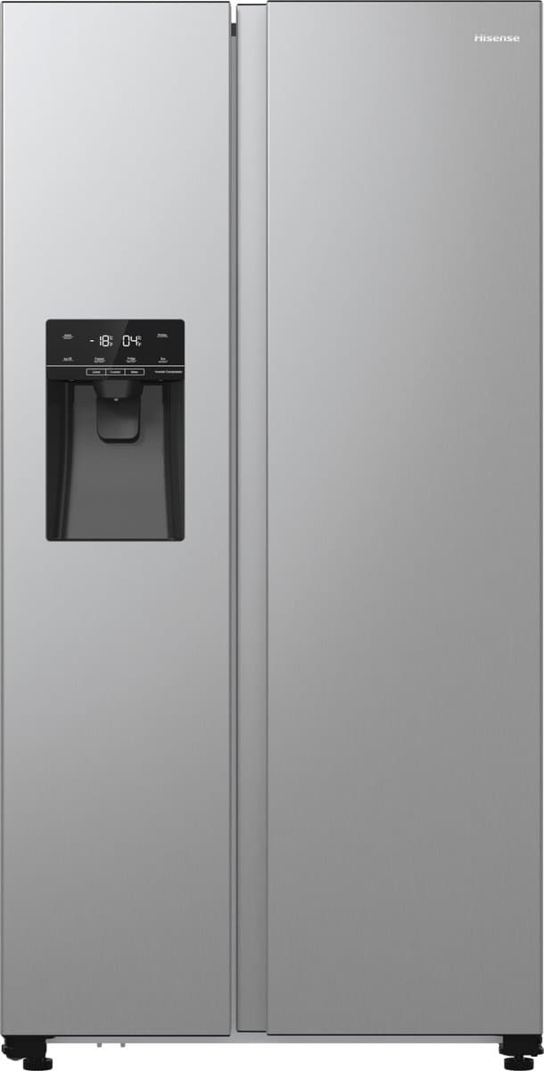 Hisense RS5P535NPCE - Amerikaanse koelkast - No-Frost - 178 cm hoog - 566 liter - Energielabel E - Invriesvermogen 12 kg/24u - Geluidsniveau 39 dB - LED Display - SuperCool - FastFreeze - Deuralarm - Interverter Compressor — afbeelding 1
