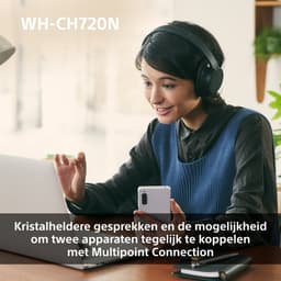 Sony WH-CH720N – Draadloze over-ear koptelefoon met Noise Cancelling - Roze — thumbnail 5