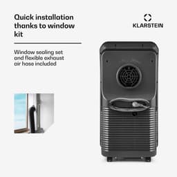 Klarstein mobiele airconditioner met luchtafvoerslang, 4-in-1 airconditioner met ventilator, luchtontvochtiger & nachtmodus, kleine & draagbare airconditioner voor thuis & op kantoor, app-bediening, 12000 BTU,1 kW voor 59 m² - Afstandsbediening — thumbnail 14