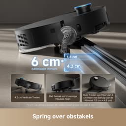 Dreame X50 Ultra Complete - Robotstofzuiger met dweilfunctie - Geschikt voor huisdierharen - Complete Accessoires kit - Eenvoudig schoonmaken van laag meubilair - Zwart — thumbnail 4