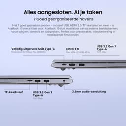 Blackview AceBook 10 Laptop - 18,5 inch Full HD - 16 GB DDR4 - 512 GB SSD Intel N150 - WiFi 6 Windows 11 Pro Notebook - Intel® Graphics - Grijs — thumbnail 7