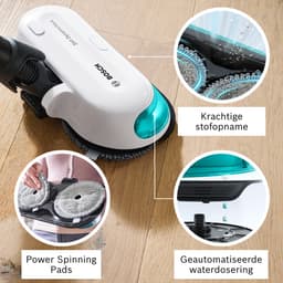 Bosch Unlimited 7 - Steelstofzuiger met dweilfunctie – Draadloos en zonder zak – Vacuum Cleaner – ProHygienic Aqua – BCS71HYG1 — thumbnail 11