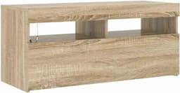 TV Meubel met LED Verlichting Sonoma Eiken - Compact & Modern Dressoir — thumbnail 7