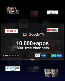 TuTu Google TV - LED HD - 32 Inch/82 cm - Frameless Design - Tripple Tuner DVB-T/T2/S/S2/C - HDMI x3, USB x2, CI+ - Geassembleerd in Eindhoven - TUG32HQ1 — thumbnail 12
