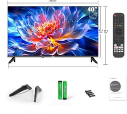 HKC VIDAA Smart TV - LED Full HD - 40 inch/102 cm - AirPlay & Hotelmodus - HDMI x3, USB x2, CI+ - Tripple Tuner DVB-T/T2/S/S2/C - Frameless Design - Geassembleerd in Eindhoven - H40Q1F-V — thumbnail 16