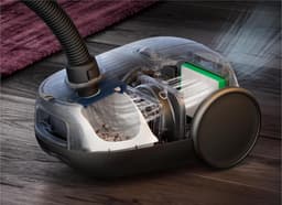 PowerClean 6000 Pro Stofzuiger met Zak – 850W Hoge Zuigkracht – 12m Actieradius – Ideaal voor Huisdieren – 55% Gerecycled Kunststof – Multi-Vloer Automatische Nozzle – Inclusief Extra Mondstukken – Ultra Hygiënisch Filter – Blue – AB61C2DBS — thumbnail 2