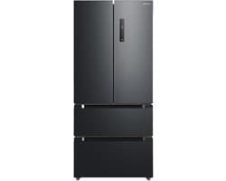 Heinner HCFD-M516INVHDXE++ French Door Amerikaanse Koelkast – 516 L – No Frost – LED Touch Display – InoxCool & ADT Fresh System – Donker RVS – 5 Jaar Garantie