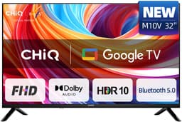 CHiQ L32FM10V - Smart TV 32 Inch - Full HD - Metalen Randloos - Google Assistant - Dolby Audio - HDMI - 2025 Nieuw — thumbnail 1
