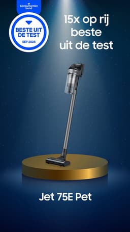 Samsung Jet 75E Pet - Steelstofzuiger - VS20B75AGR5/WA - Zilver - Turbo Action Brush - Pet Tool — thumbnail 3