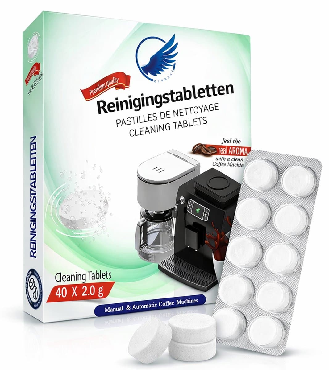 Reinigings tabletten Koffiemachine - Fosfaatvrij - 40 Stuks — afbeelding 1