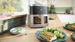 Bosch MAF671C0 Airfryer XXL - Serie 6 - 7,2L - Shake alarm - Kijkvenster - Warmhoudfunctie - 7 programma's - Tot 5 personen - Dark Cream — thumbnail 4