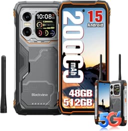 Blackview XPLORE 1 Walkie Talkie - Robuuste Smartphone - 5G - 48GB RAM - 512GB ROM - 108MP Camera - 6.78 inch - Robuuste Telefoon - Android 15 - NFC - GPS - Oranje — thumbnail 1