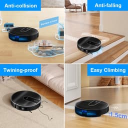 LIECTROUX N7S-U – 2-in-1 Robotstofzuiger en Laveur met Gyroscoop Navigatie, 5200 mAh, App/Alexa/Google Besturing — thumbnail 5