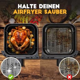 Accessoires Siliconen Heteluchtfriteuse Gescht voor Philips Dual Basket Airfryer 3000-5000 Serie 9L(6L/3L), Airfryer Siliconen voor Cookwise Dual Zone 9L(3L/6L) — thumbnail 6