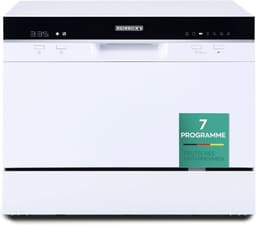 Heinrich's HTG 8840 mini vaatwasser - 7 programma's - gebruik slechts 6,5 liter per cyclus - wit — thumbnail 1