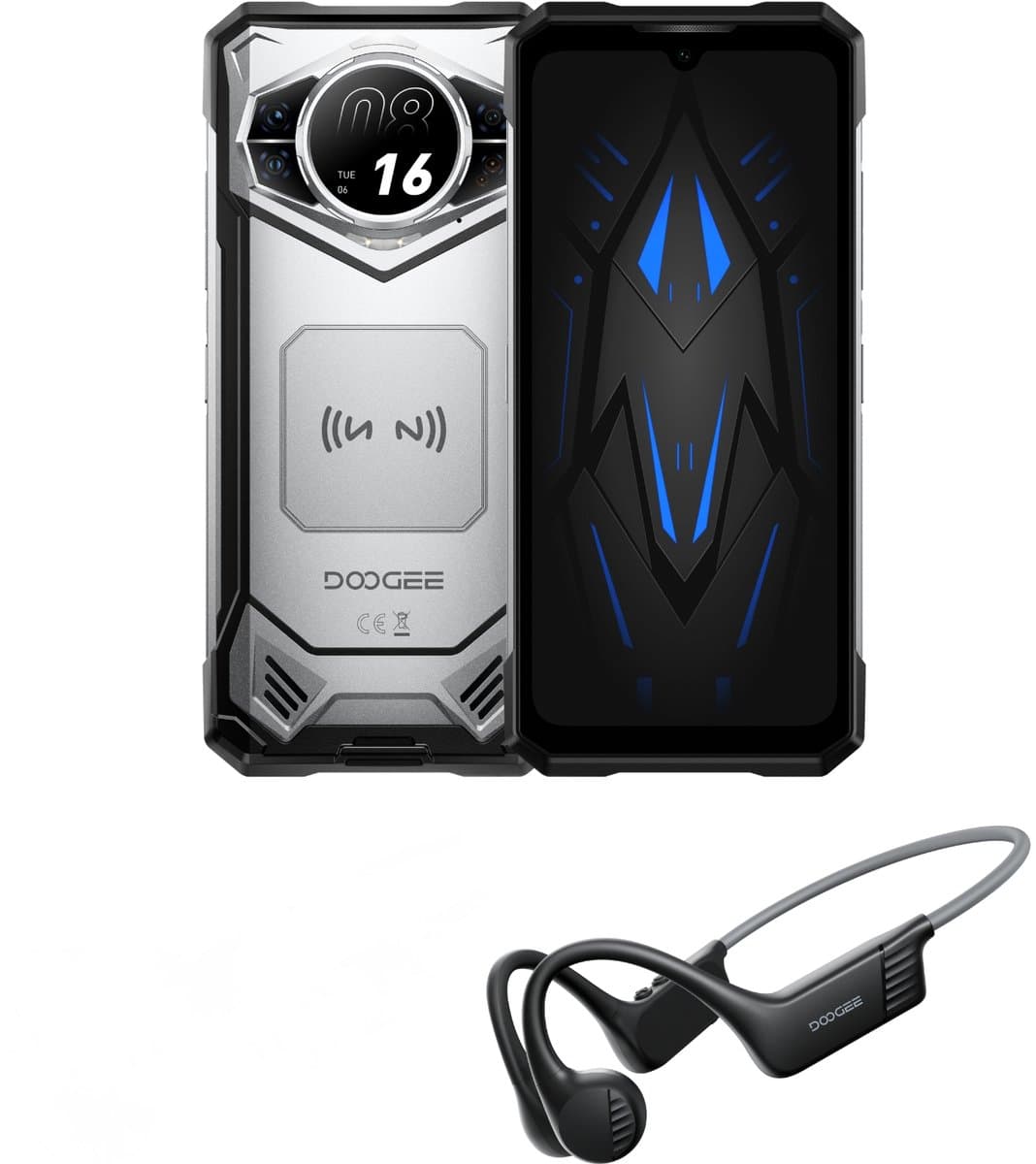 Doogee S200 VIP Edition – 48GB RAM, 256GB ROM, 100MP AI Camera, 10100mAh, 6.72” 120Hz FHD+ Display, Android 16, 5G Rugged Smartphone — afbeelding 1
