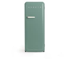 CREATE - Koelkast in retrostijl - Sage - Handvat Gebroken wit - FRIDGE RETRO 281L