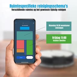 RVV® Robotstofzuiger huisdieren - Robotstofzuiger - Stofzuiger - Wit - 36cm x 36cm x 11cm — thumbnail 3