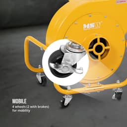 Mobiel afzuigsysteem - 850 m³/u - 56 L - voor hout - MSW — thumbnail 3