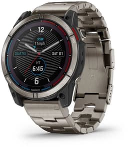 Garmin - 010-02541-61 - Smartwatch - Quatix® 7X Sapphire Solar Titan - 010-02541-61 met extra hemelsblauwe siliconen band — thumbnail 11