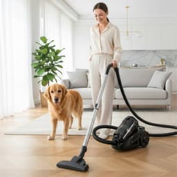 AG3400 Stofzuiger Zonder Zak - Stofzuigers - Vacuum Cleaner Zakloos - Geschikt Voor Dierenharen - Extra Lange Kabel - 850W - Sterke Zuigkracht - Black Edition — thumbnail 6