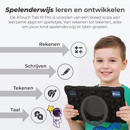 ATouch Combipakket - Kindertablet Tab 10 Pro + Kinderkoptelefoon - Volumebegrenzing - 128GB+64SD - Vanaf 3 jaar - Obsidian — thumbnail 3