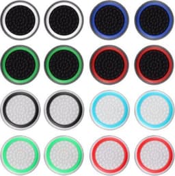 Thumb grips - 8 Paar = 16 Stuks - Geschikt voor de volgende game consoles: PS3 - PS4 - PS5 - Xbox - Xbox One - Xbox 360- Thumbgrips - Gaming accessoires - Playstation - Pro gaming set - Thumb grips voor controllers - Thumbs — thumbnail 1