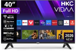 HKC VIDAA Smart TV - LED Full HD - 40 inch/102 cm - AirPlay & Hotelmodus - HDMI x3, USB x2, CI+ - Tripple Tuner DVB-T/T2/S/S2/C - Frameless Design - Geassembleerd in Eindhoven - H40Q1F-V — thumbnail 1