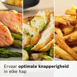 Bosch MAF671C0 Airfryer XXL - Serie 6 - 7,2L - Shake alarm - Kijkvenster - Warmhoudfunctie - 7 programma's - Tot 5 personen - Dark Cream — thumbnail 3