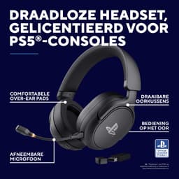 Trust GXT 499 Forta - Draadloze Gaming Headset - Official Licensed voor PS5 - werkt op PS4/PS5 - Batterijduur tot 55 uur - met USB-ontvanger - Zwart — thumbnail 7