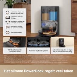 Dreame Robotstofzuiger L50 Ultra AE - Robotstofzuiger met dweilfunctie - 28.000 Pa Zuigkracht - Automatische Leegstation - Uitschuifbare Zijborstel - DryBoard - Zwart — thumbnail 6