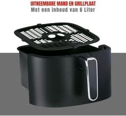 Florixa® Airfryer xl - Airfryer xxl - Heteluchtfriteuse - Zwart- 38cm x 29cm x 33cm — thumbnail 5