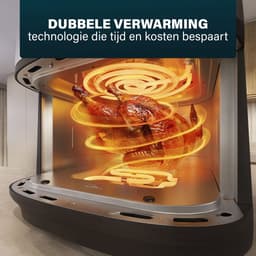 Princess 182280 Digitale Airfryer 8L - Dual heating - Dubbel verwarmingselement - 2000W - PFAS-vrij - XXL Gezinsformaat - Makkelijk schoon te maken — thumbnail 12