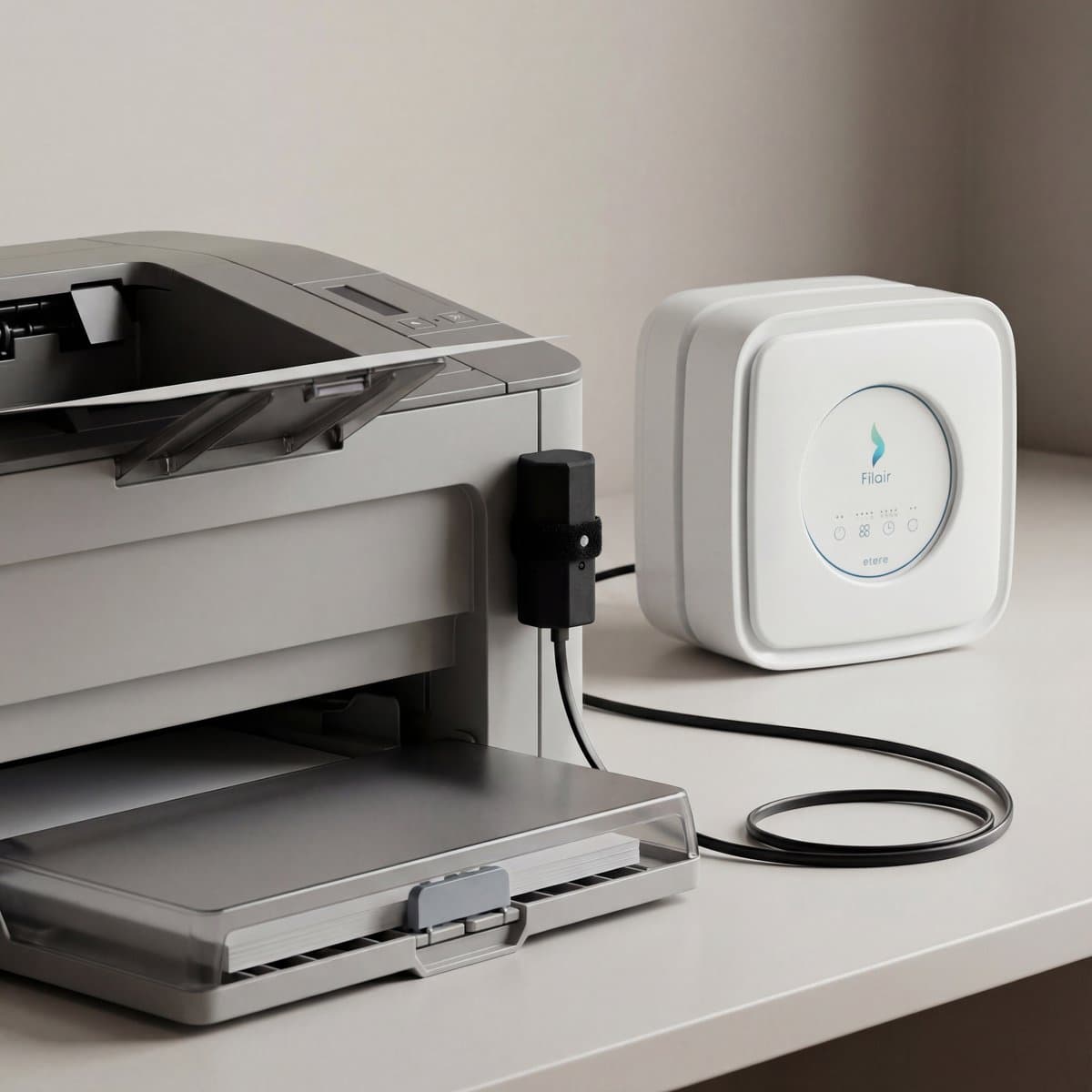 Filair Luchtreiniger - Met Print link - 3 in 1 filter - Luchtreinigers met Hepa Filter - Air Purifier - 36m² - Wit — afbeelding 1