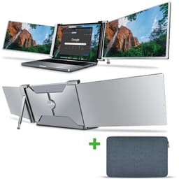 Portable Monitor 2x 15,6 inch Full HD – Laptop Scherm Uitbreider – Draagbare Monitor – Tri Screen – Extra Scherm Laptop – Plug & Play – Solvify — thumbnail 1