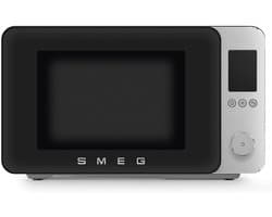 SMEG MOC02BLMEU - Combi-magnetron met grill - Airfry - 25 programma's - Soft-close - 2100W - Inverter technologie - 27L - Mat Zwart