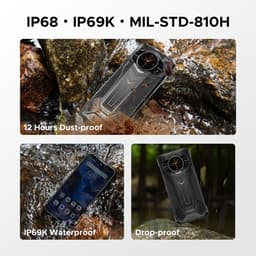 DOOGEE S200 Plus Robuuste Smartphone 5G - 36 GB RAM 512 GB ROM - 11100 mAh 33W - Android 15 Robuuste Telefoon - 6,72 inch+1,32 AMOLED display - GPS,NFC,OTG,Face ID - Zwart — thumbnail 8