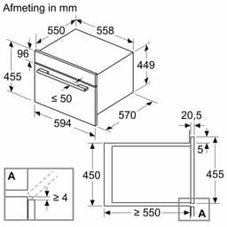 Bosch CMA585GS1-1 Serie 6 Inbouwmagnetron met heteluchtfunctie + 3 Jaar Gratis Extra Garantie — thumbnail 2