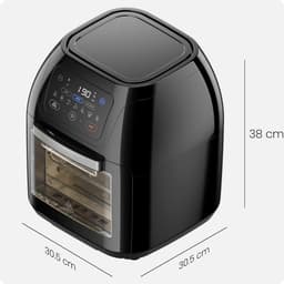 Core® Airfryer xl - Airfryer xxl - Heteluchtfriteuse - Zwart- 31cm x 31cm x 38cm — thumbnail 5