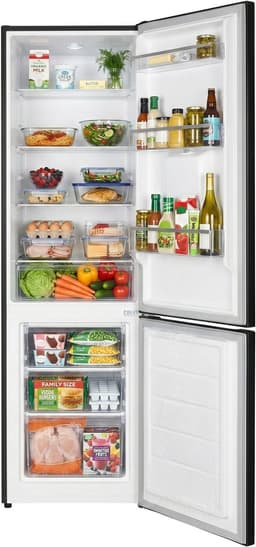 Heinner HC-HM260BKWDE++ Koel-vriescombinatie met Waterdispenser – 260 L – Elektronische Temperatuurregeling – Omkeerbare Deur – Zwart – 5 Jaar Garantie — thumbnail 4